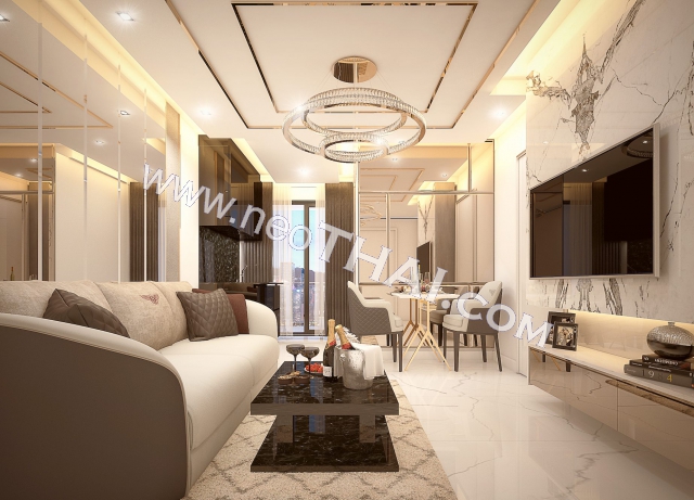 Pattaya Lägenhet 3,650,000 THB - Pris; Grand Solaire Pattaya