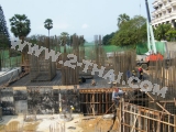 29 Mars 2014 Wongamat Condo - construction site foto